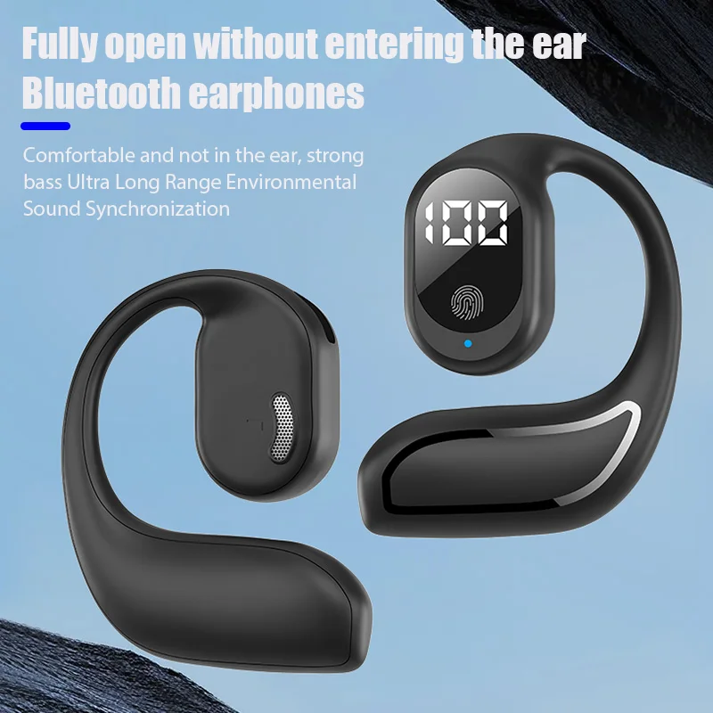 سماعة بلوتوث لاسلكية FN-98 جديدة، سماعات أذن طويلة العمر للغاية مع شاشة رقمية ليست في سماعة الأذن لهاتف Xiaomi Samsun #1