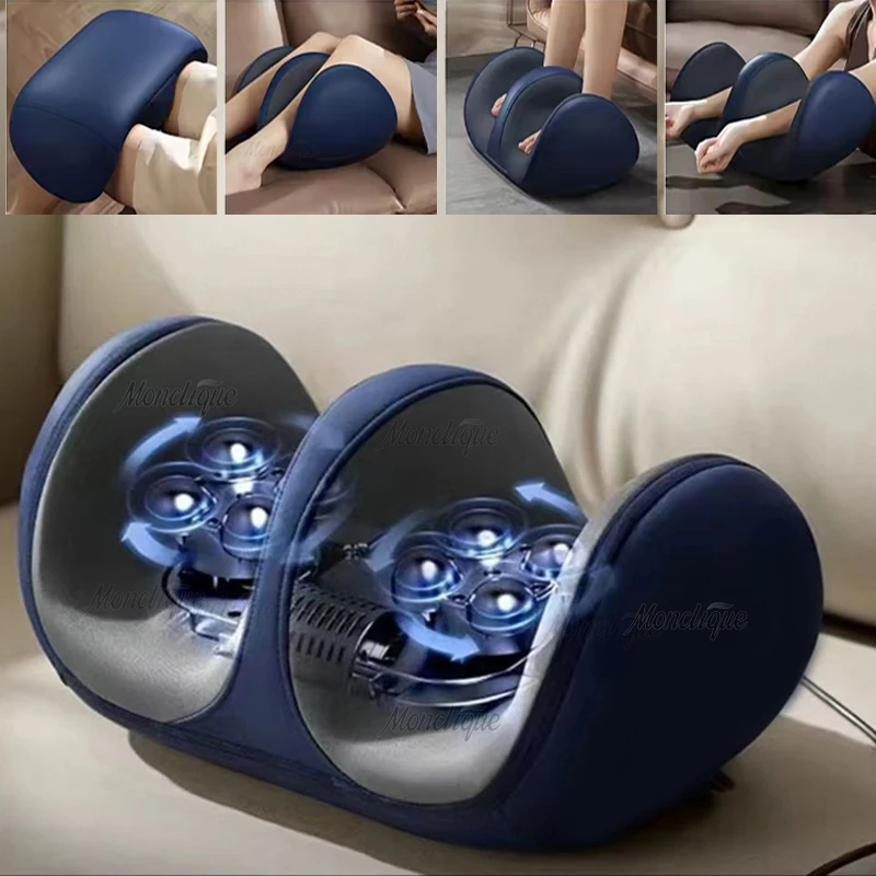 

Electric Foot Massage Machine With Hot Remote Foot Calf Arm Three-in-one Massager Shiatsu Kneading Roller Body Muscle Relaxation