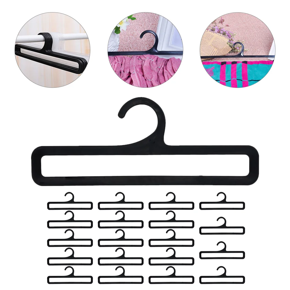 20 Pcs Shelves Multifunctional Hanger Garment Rack Plastic Scarf Folding Tie for Closet Travel Organiser Jackets