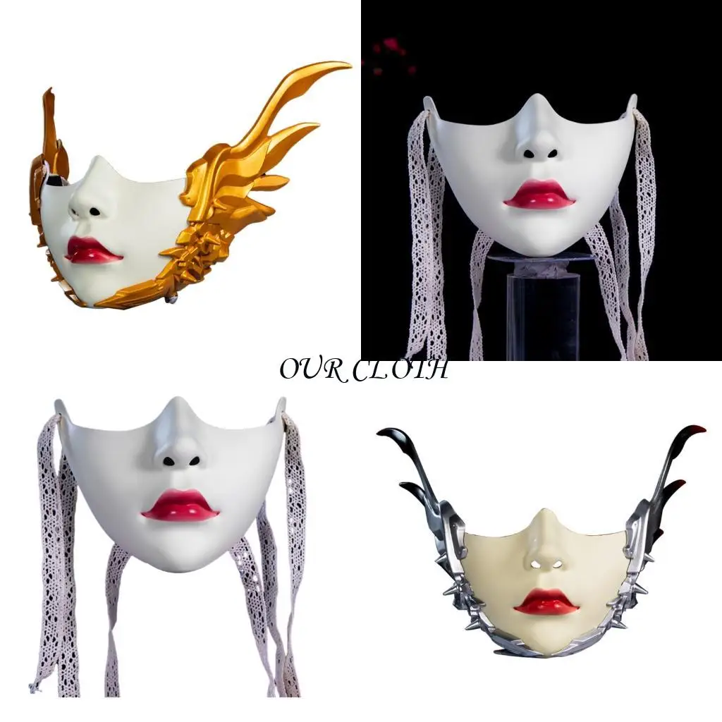 

Механическая крылатая маска маска маска наполовину маска в Хэллоуин Косплей аксессуары для женщин мужчины маскируют косплей y1ac