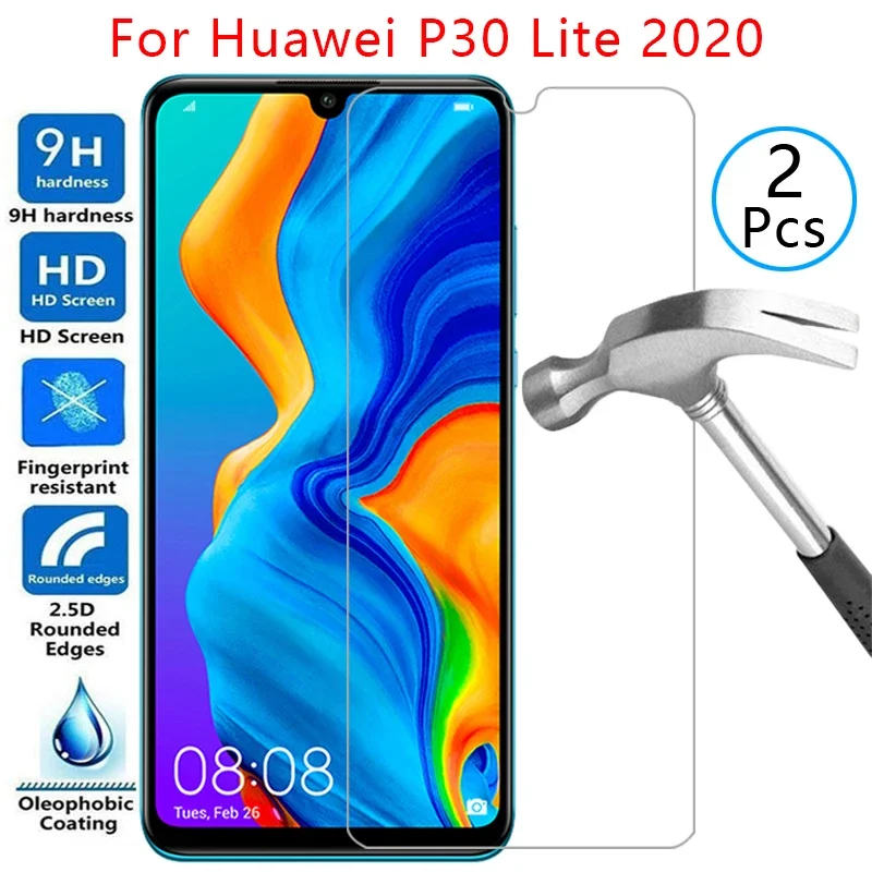 

tempered glass screen protector for huawei p30 lite 2020 case cover on p30lite p 30 light protective phone coque bag accessories