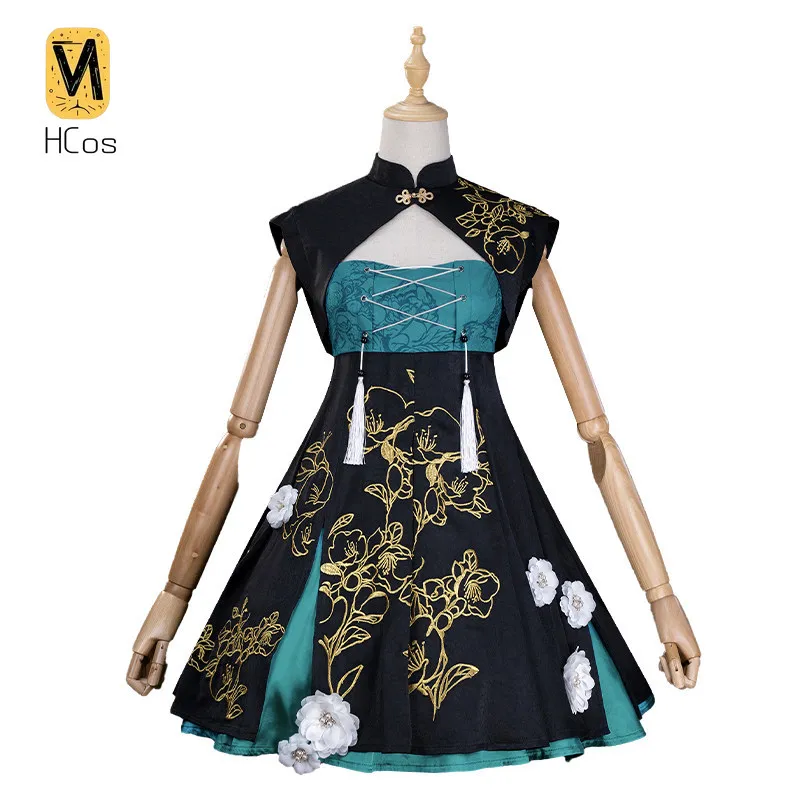Traje de Cosplay Hecho a Mano: Traje de Cosplay de Vocaloid Miku, Estilo Chino, Traje Completo para Mujer, para Exposiciones de Cómics, Disfraz HCos