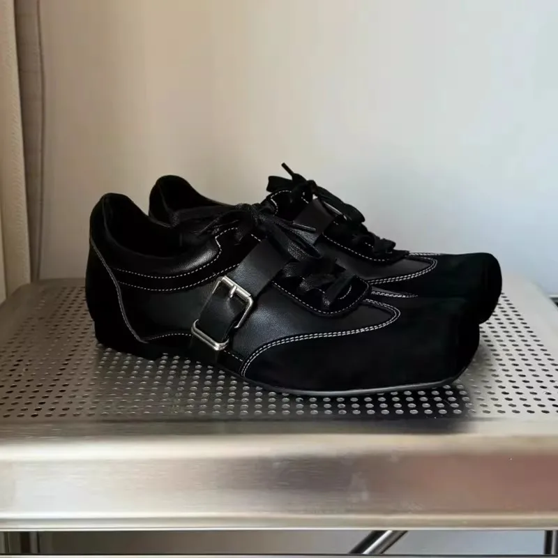 

Square toe derby shoes - new leather shoes for men, black color drill shoes for both men and women, versatile for daily wear1