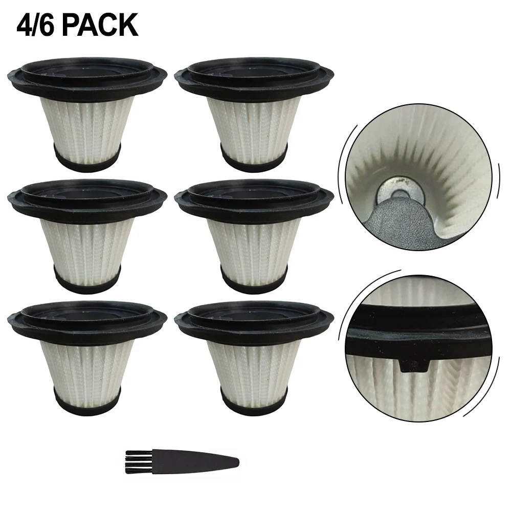 

For XenonLab For YTE PRO ForYedop Vacuum Cleaners 4/6 Filters + 1 Cleaning Brush Washable Replaceable Filters