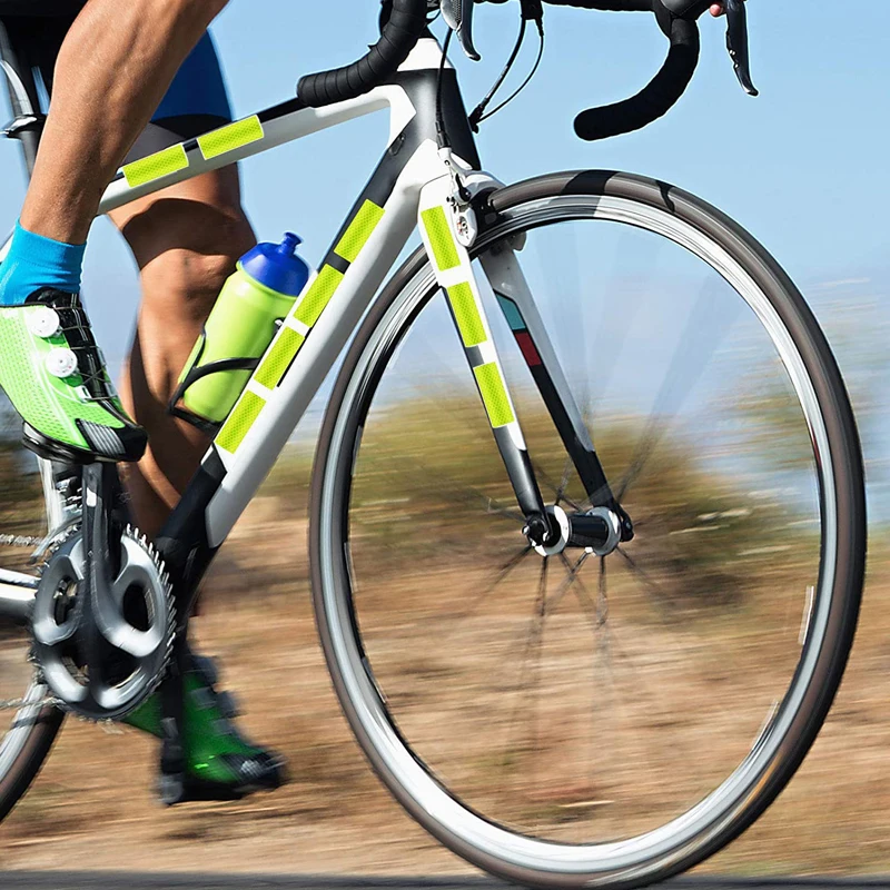 Pegatina reflectante con marca de advertencia para sillas de paseo, cascos de bicicleta y coche