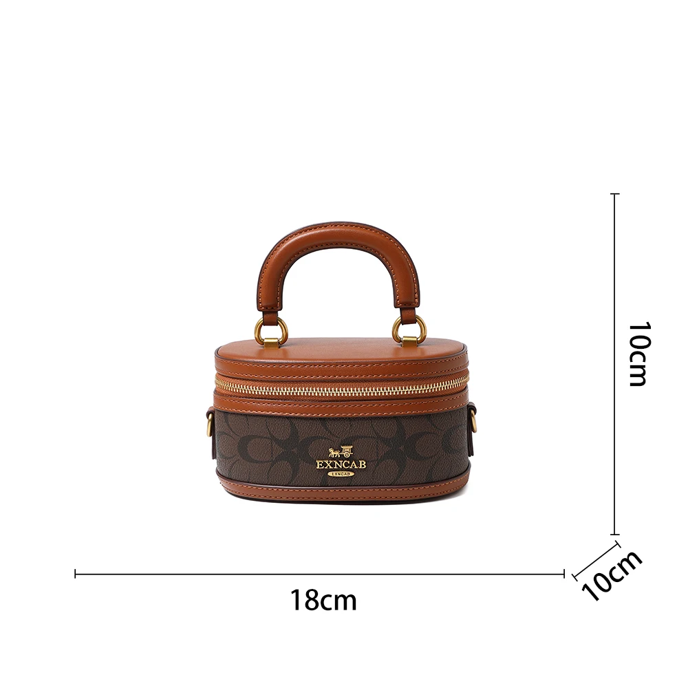 Light Luxury Niche Design Lunch Box Bag, Fashionable Contrasting Color Water Bucket Bag, 2025 New Single Shoulder Crossbody Hand - view 5