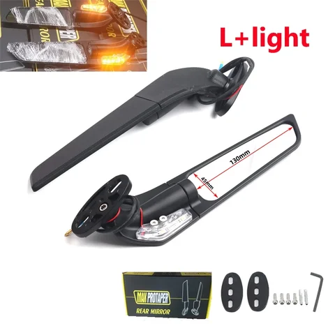 Kawasaki Ninja 250 300 400 650 ZX6R ZX7R ZX9R ZX10R ZX12R ZX14 ZZR1400 Боковые Зеркала Из Алюминиевого Сплава Зеркала Заднего...