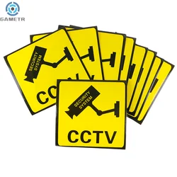 10Pcs CCTV Video Surveillance Security Camera Alarm Sticker Warning Signs