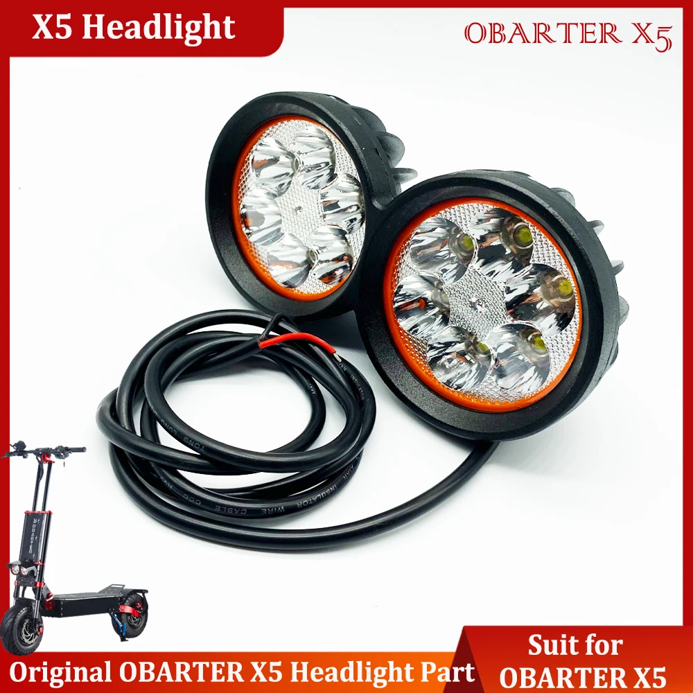 Original OBARTER X5 60V Headlight Front Light Spare Part for OBARTER X5 Electric Scooter Official Obarter Accessories