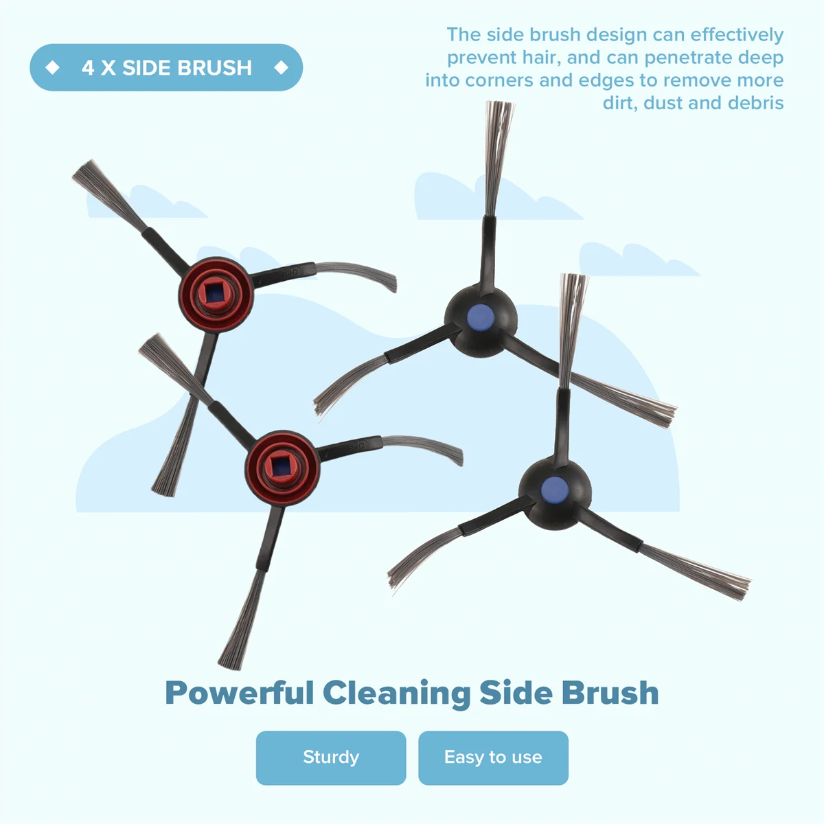 【B25B】Accessories for ECOVACS DEEBOT T30 Pro Omni / T30 Omni Robot Vacuum Cleaner, Main Brush, Dust Bags,Cloths, Filters view 6