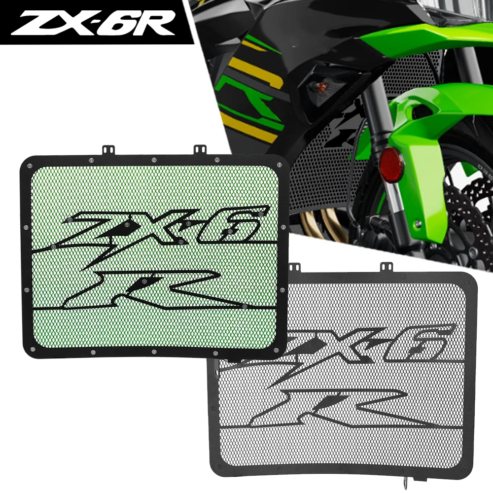 

Motorcycle Accessories Radiator Grille Guard Cover For KAWASAKI Ninja ZX-6R ZX-6RR ZX-633 ZX6R ZX6RR ZX636 ZX 6R 6RR 2003-2004