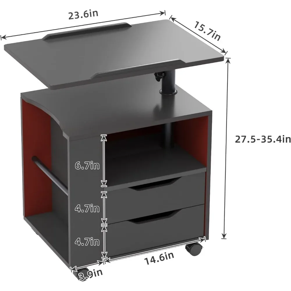 Mini Bedside Table for Bedroom Height-adjustable Bedside Tables Storage Cabinets Furniture Home