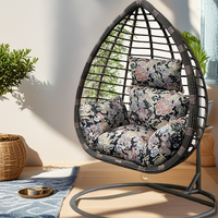 Hammock Egg Chair Cushions Outdoor Waterproof Egg Chair Cushion for Patio Balcony Hammock Chair Thick Wicker Hanging Chair Pad