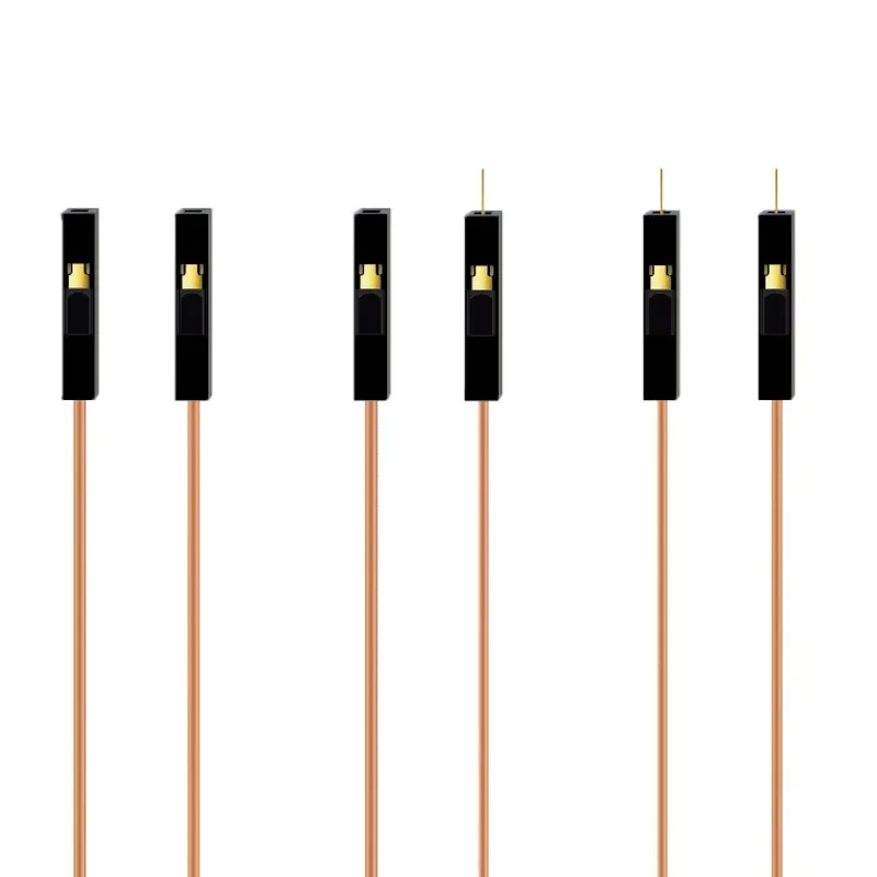 Высококачественный, устойчивый к высоким температурам, кислото- и щелочам, провод DuPont 2,54, гнездовой и мужской кабель DuPont из чистой меди 1P