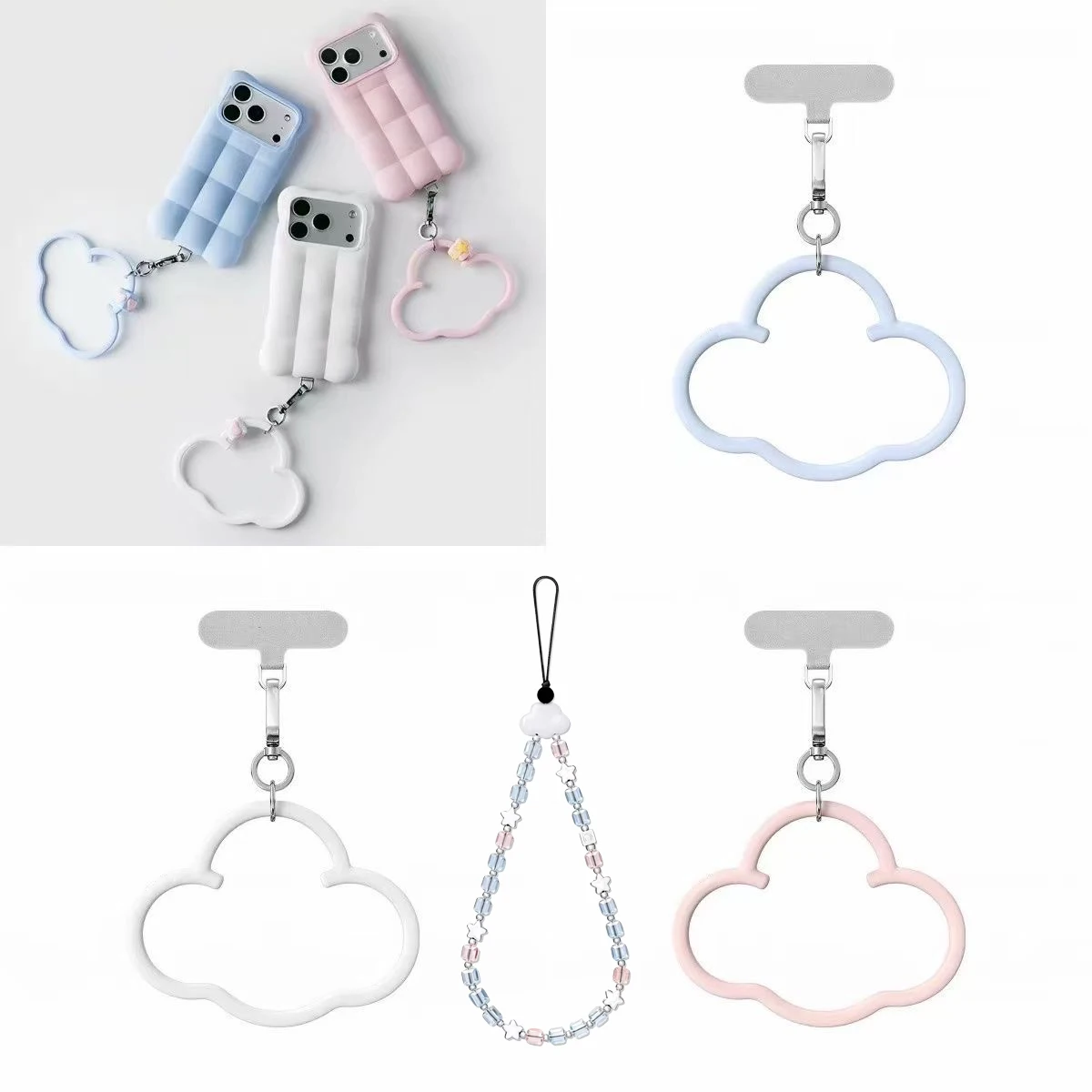 607154 Puff Phone Case: Compatible with IPhone 17 16 15 Pro Max Phone Charm Accessories
