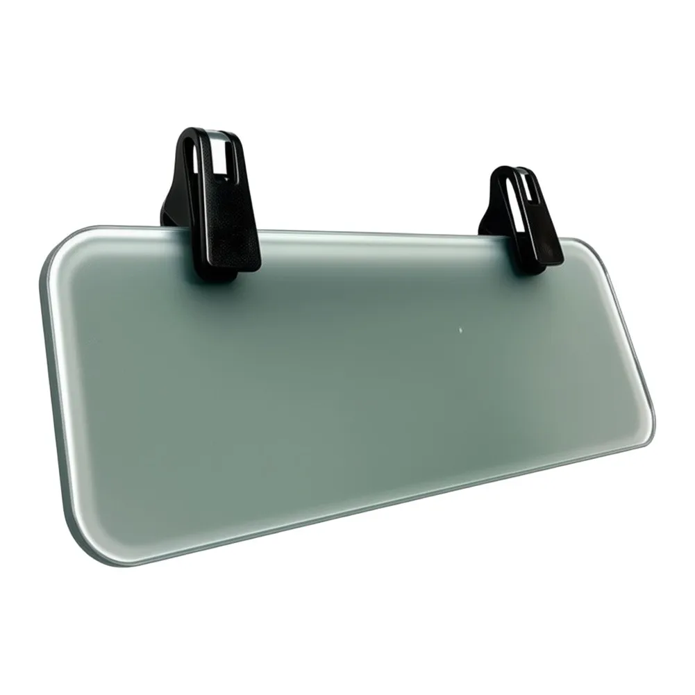 Adjustable Car Sun Visor Extension Dual Clip Gray ABS Foldable Glare Blocker for Most Sedans SUV Pickup MPV Easy Install
