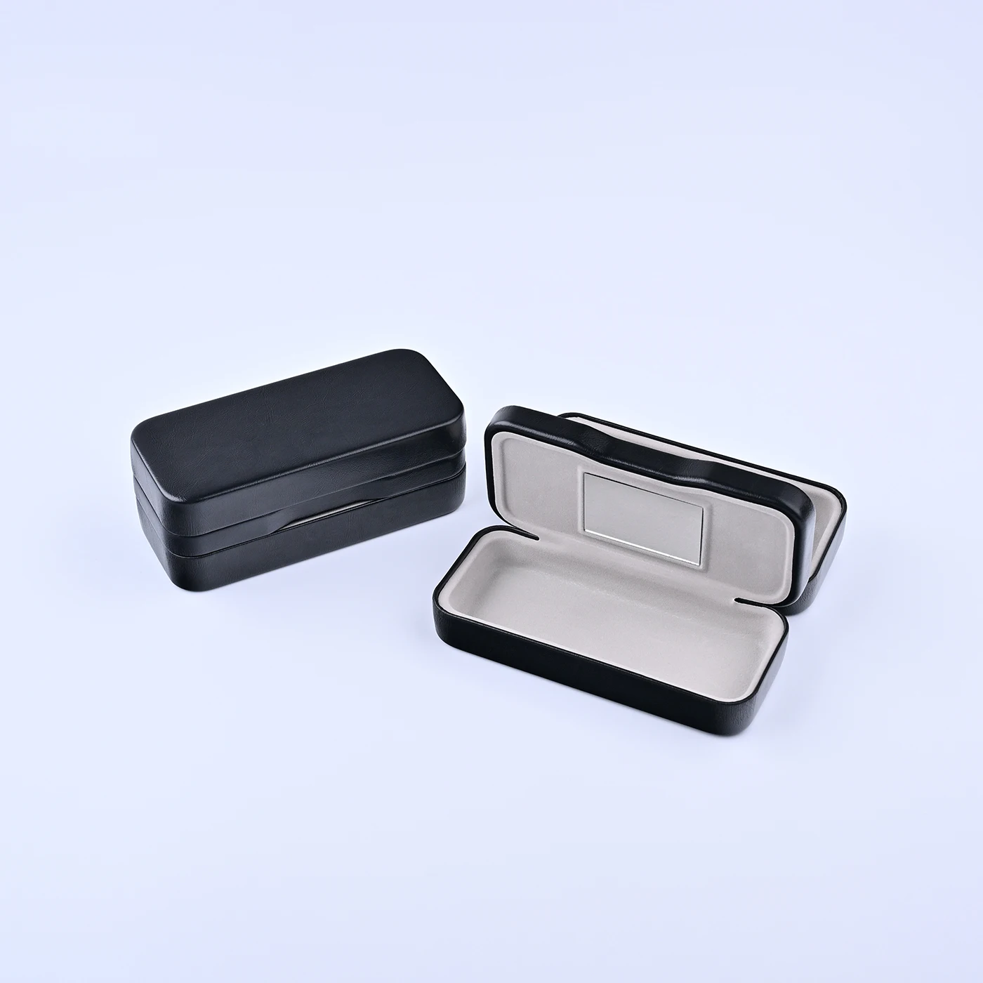 2-in-1 Double Layer Multi-functional Glasses Case, Portable Square Pressure-Proof Storage for Myopia Eyeglasses and Sunglasses