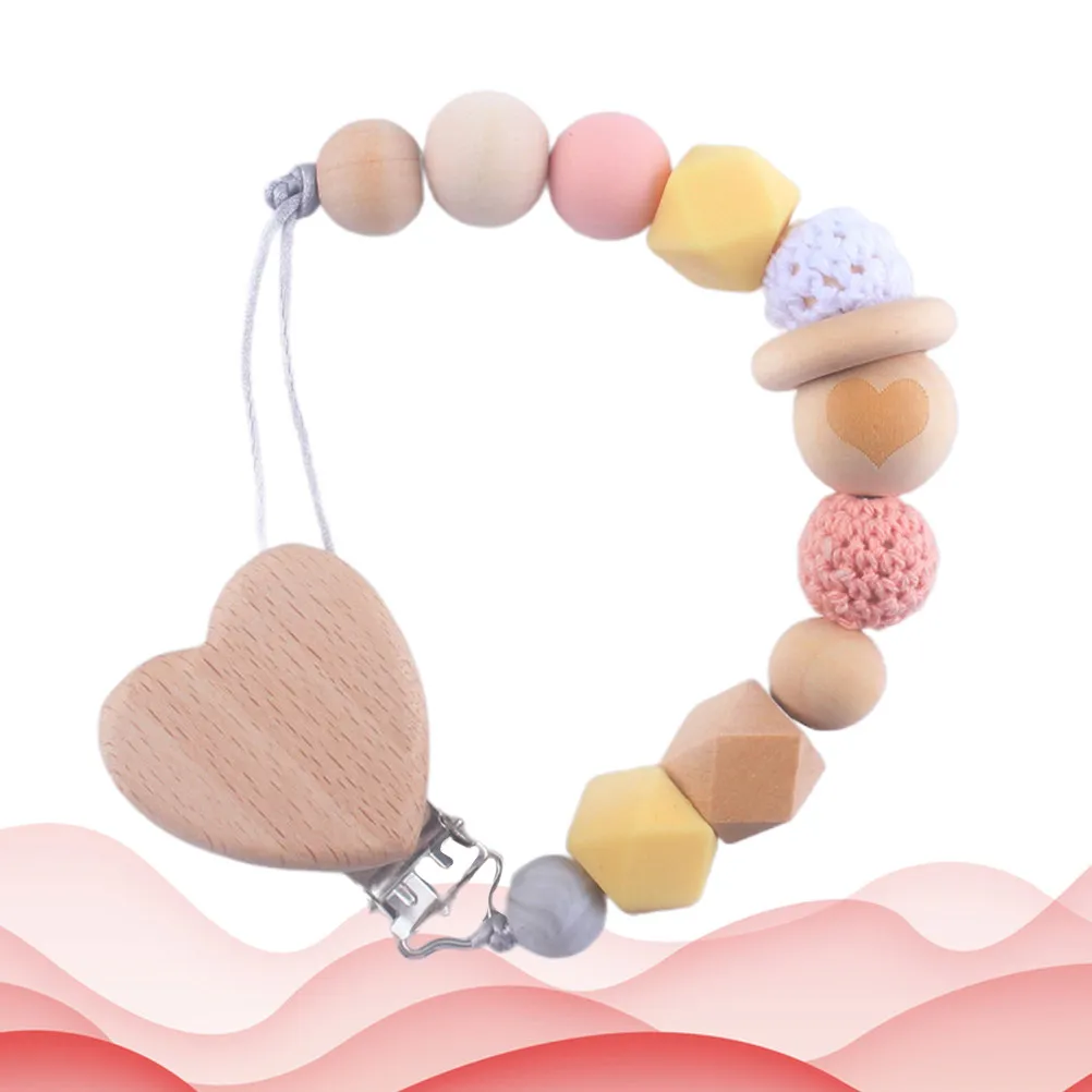 

1Pcs Pacifier Chain Baby Silicone Soother Clip Infant Teether Anti-Drop Strap Baby Toddler Pacifier Chain Clip Bright Color