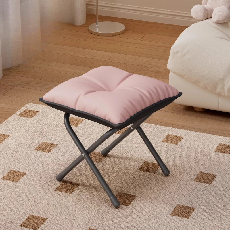 Ground Room Stool Chair Footrest Portable Folding Bedroom Stool Chair Entrance Makeup Marche Pied Pliable Recamera Furniture