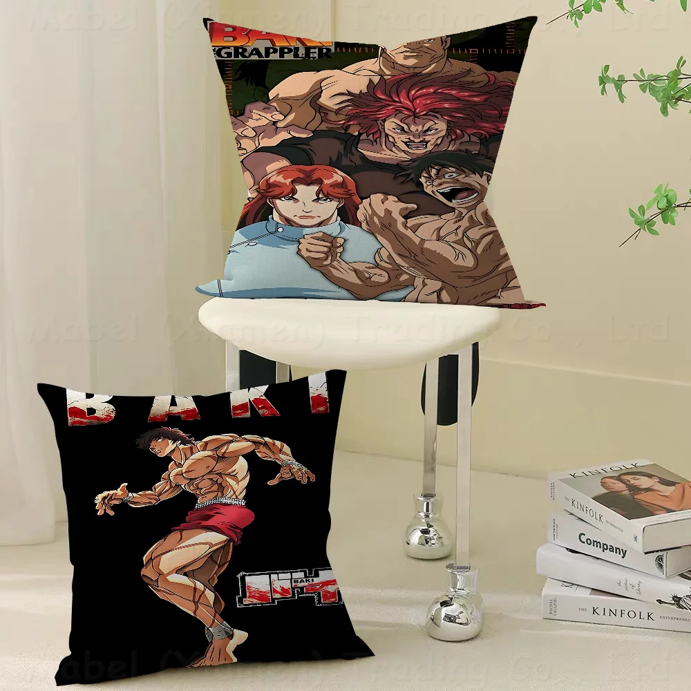 

Baki The GrapplerPillow Gifts Home Office Furnishings Bedroom Sofa Car Cushion Cover Case 45x45cm