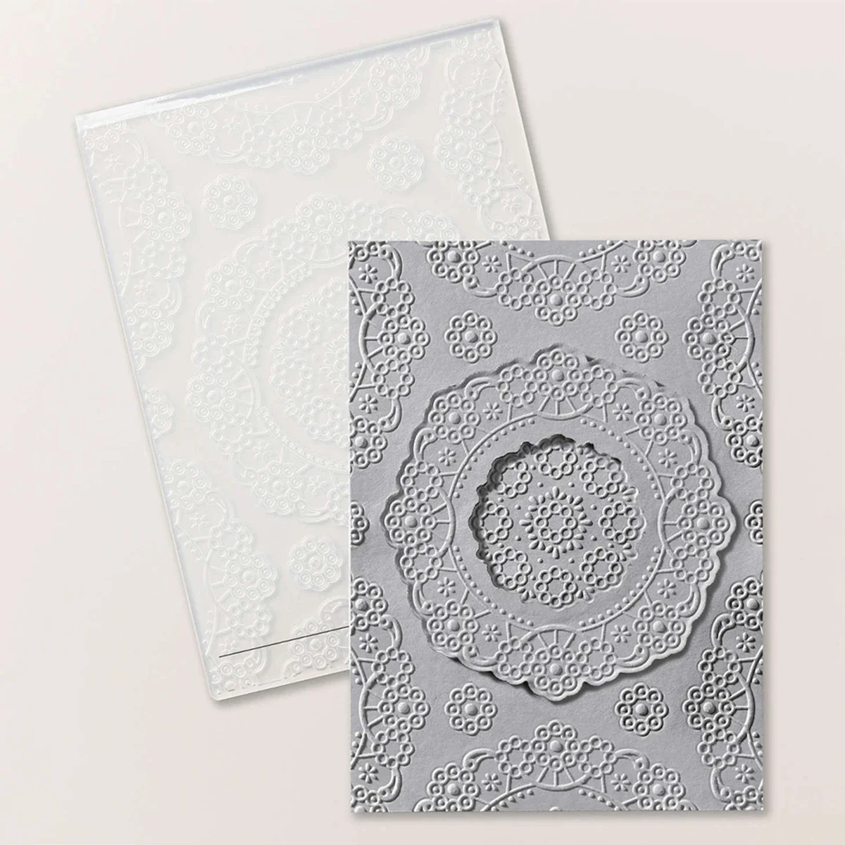 2024 New 3D Wreath Embossed Folder For DIY Making Retro Flower Circle Background Greeting Card and Paper Scrapbooking No Dies