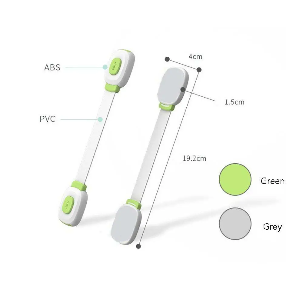 Slot Locks Straps Firm Kids Double Buckle Baby Safety Locks Refrigerator Door Locks Cabinet Locks Child Protection Equipment