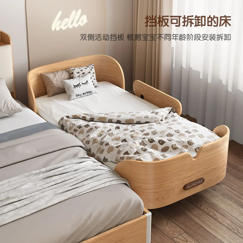 Baby Island Widened Solid Wood Legs Boys and Girls Princess Bed