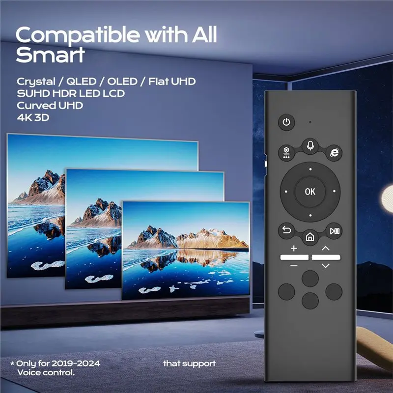 DTB7 Air Mouse Remote Control for All Smart TV, Bluetooth Voice Keyboard Remote Control for TV, Backlit for Mini Keyboard,
