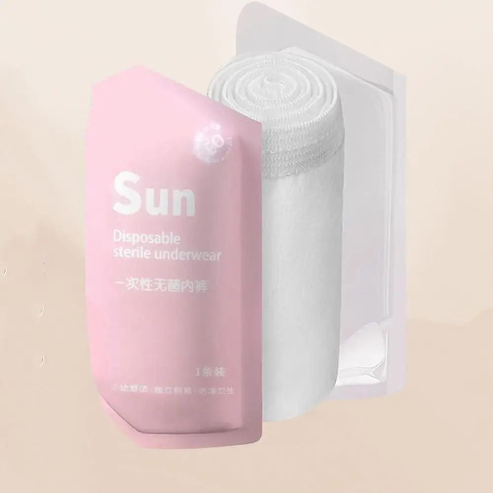 Bragas desechables sin rastro para mujer, ropa interior de cintura media de algodón a rayas en la entrepierna, sin costuras, lencería sencilla, 5 uds.