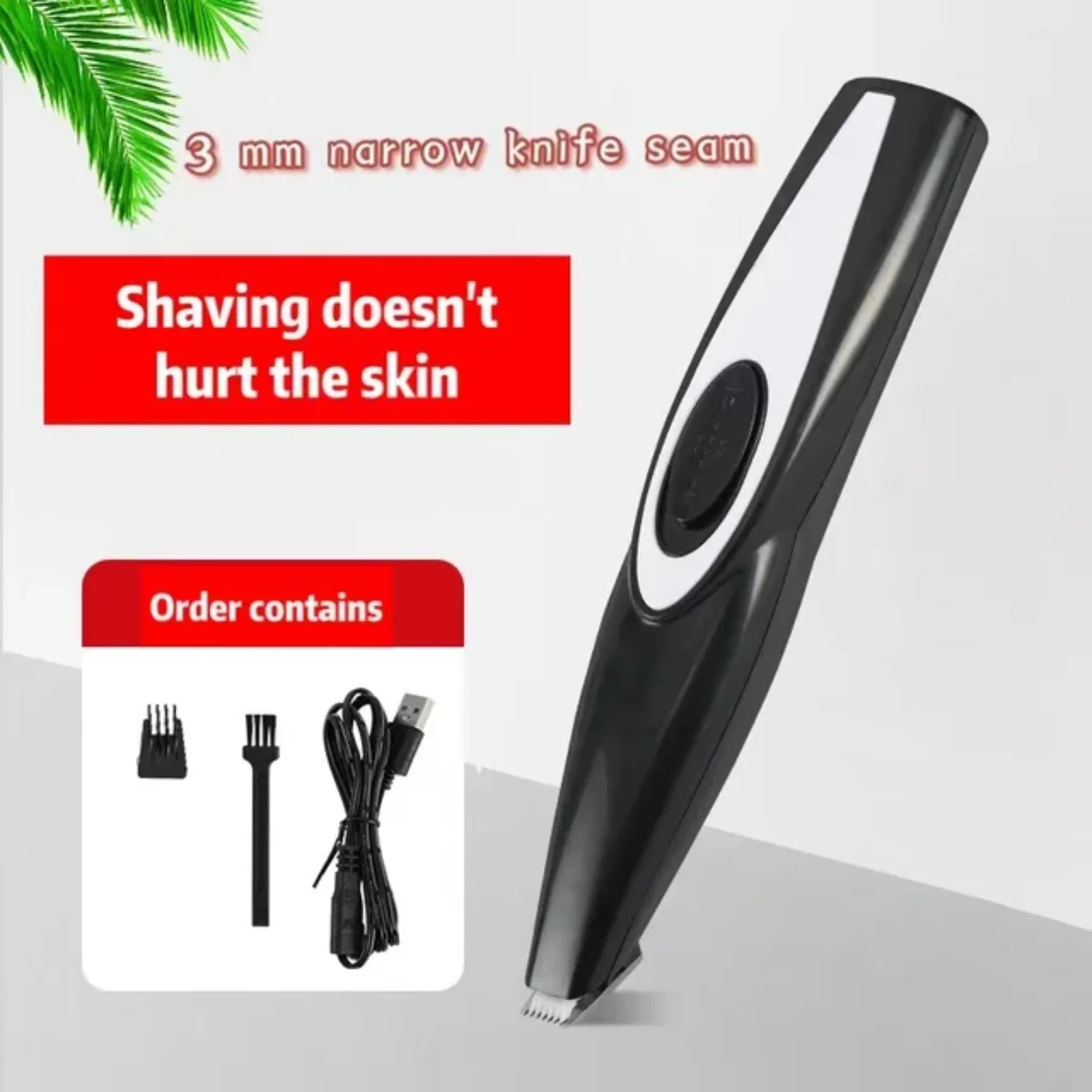 ماكينة تشذيب شعر الكلاب الاحترافية - ماكينة قص الشعر للأقدام والمؤخرة والأذنين والعيون - ماكينة قص شعر الحيوانات الأليفة - منخفضة الضوضاء و