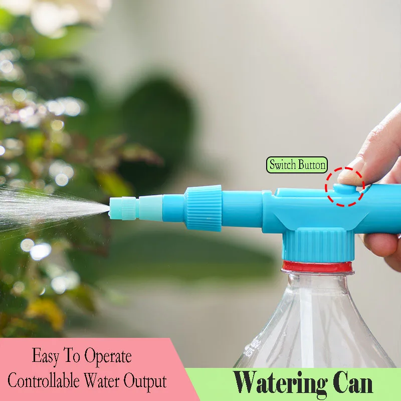 Small Pull Rod Watering Pot Portable Plastic Coke Mineral Water Sprayer Garden Household Water Watering Pot