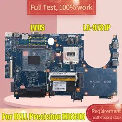 0XWC1M 0HWH2H For DELL Precision M6800 Laptop Motherboard LA-9781P HM87 DDR3L Notebook Mainboard Tested Work