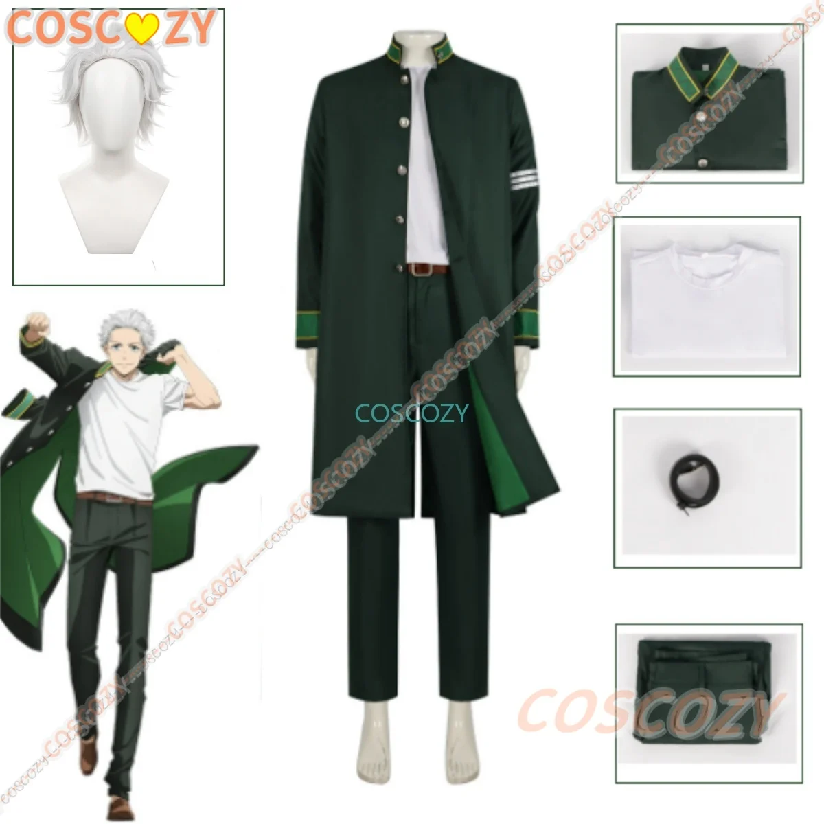 

Anime Hajime Umemiya Cosplay Wind Breaker Cosplay Costume Hajime Umemiya Suit Uniform Wig Halloween Carnival Party Con Cos Adult