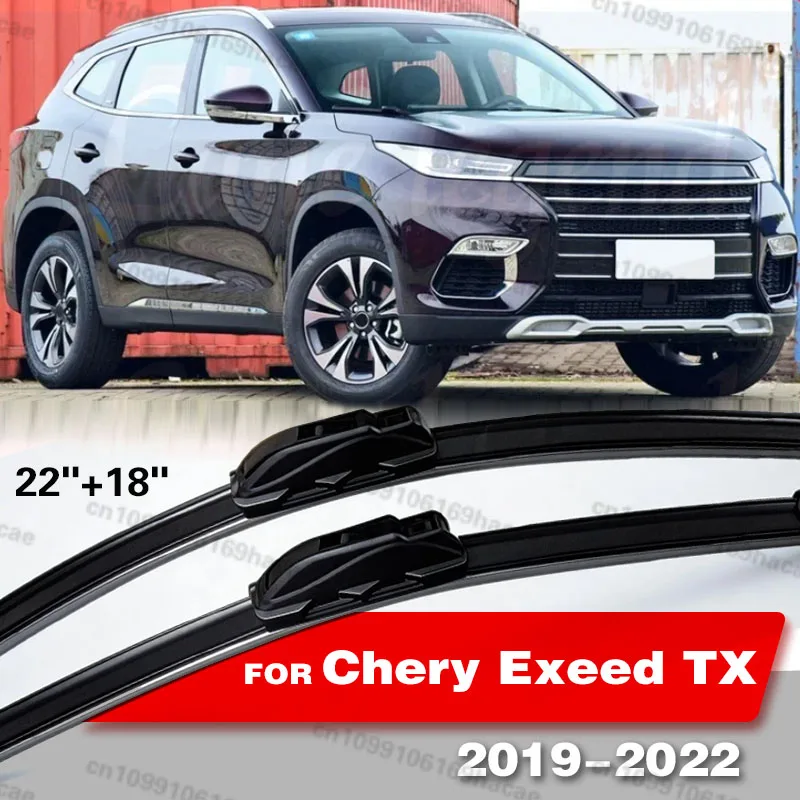 

For Chery Exeed TX 2019 - 2022 2020 2021 Front Windscreen Wipers Blades Brushes Cleaning Wiper Blades Car Accessories 22"+18"