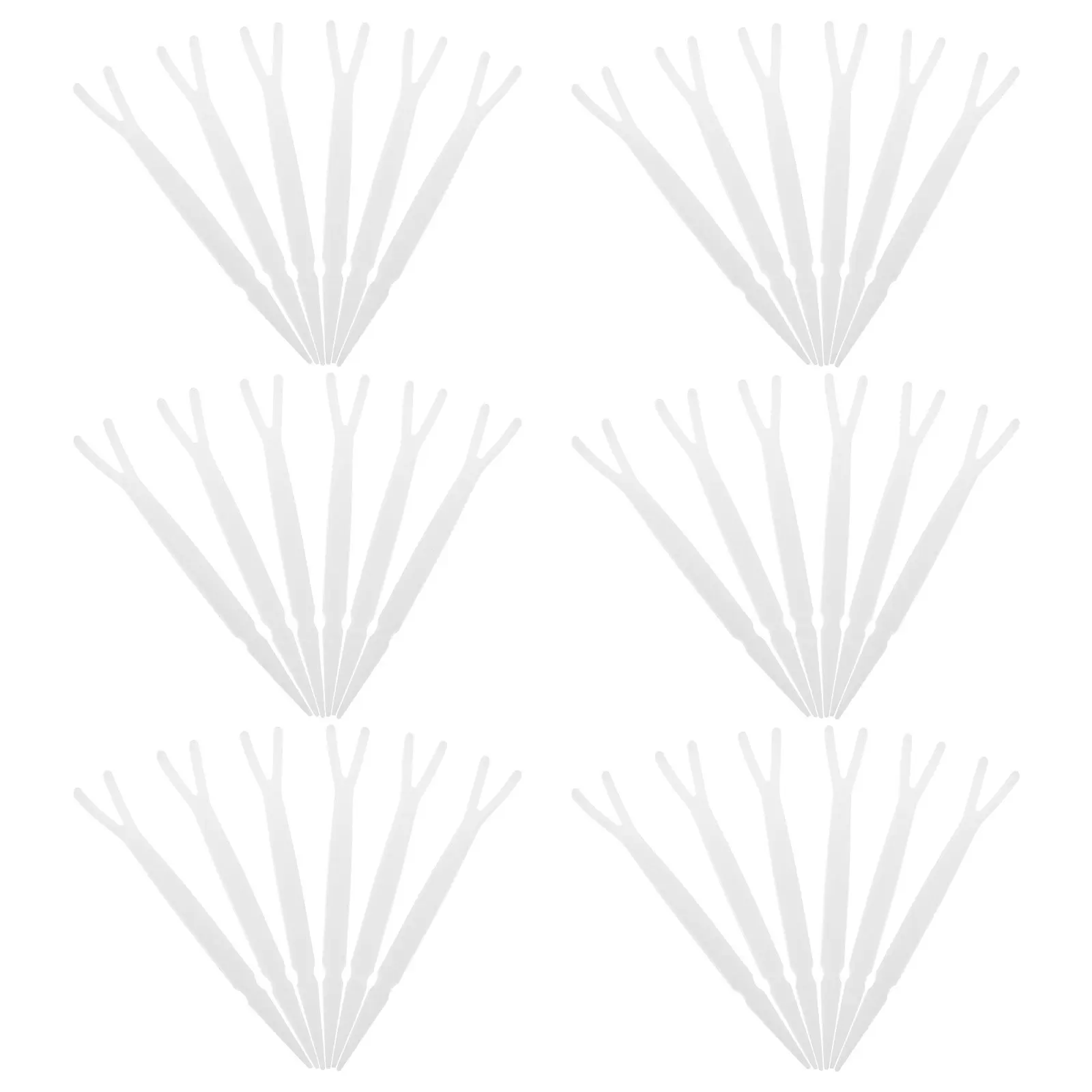 100개입 쌍꺼풀 시술용 좁고 뾰족한 Y자형 막대, 정밀한 눈화장 시술 및 쌍꺼풀 테이프 부착 도구