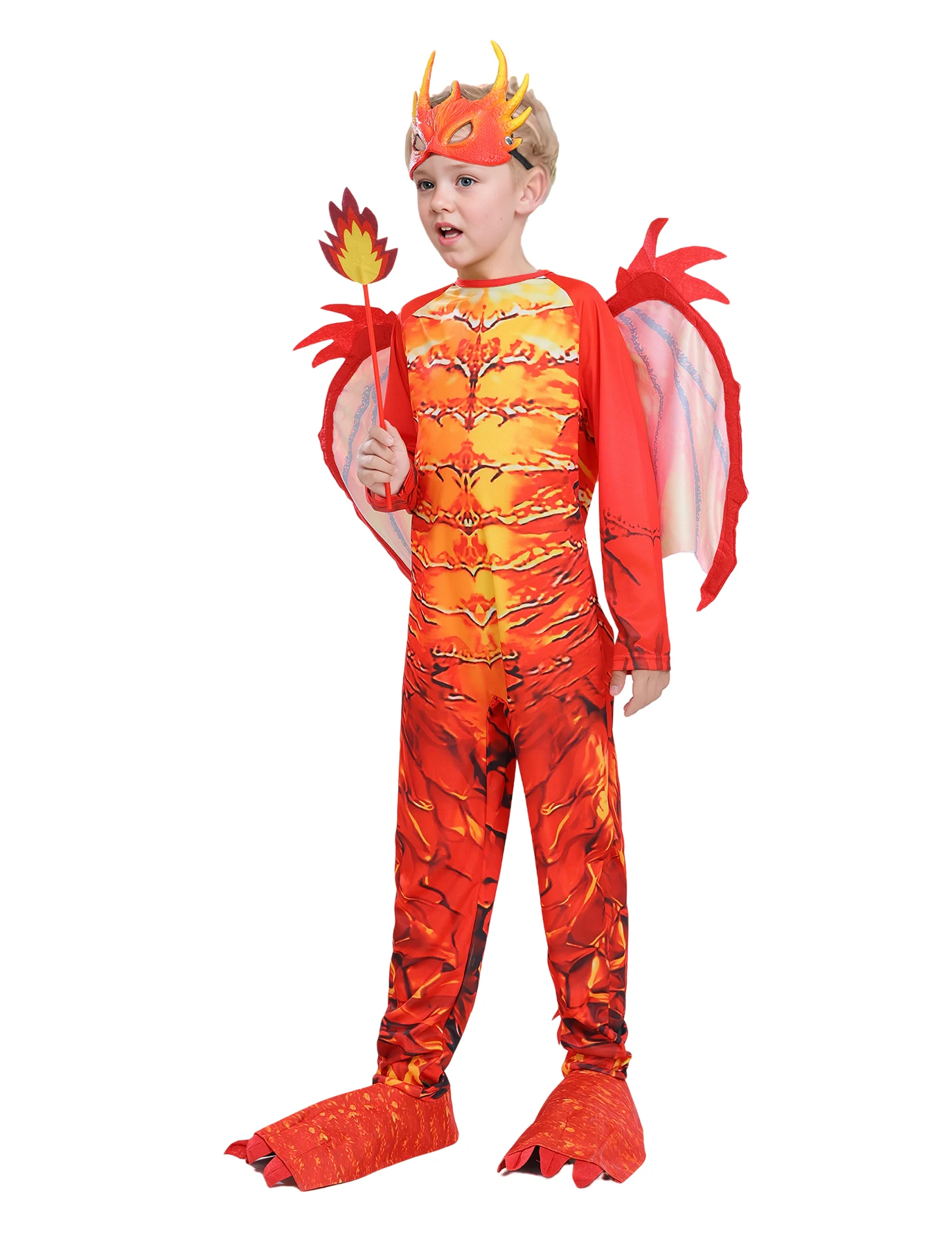 Child Fire Breathing Dragon Costume 4