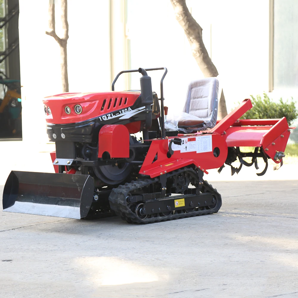 Cina Motoscafo rotativo per fattoria di erba Piccolo coltivatore per terreno Tillers rotanti per trattore diesel con telecomando in vendita