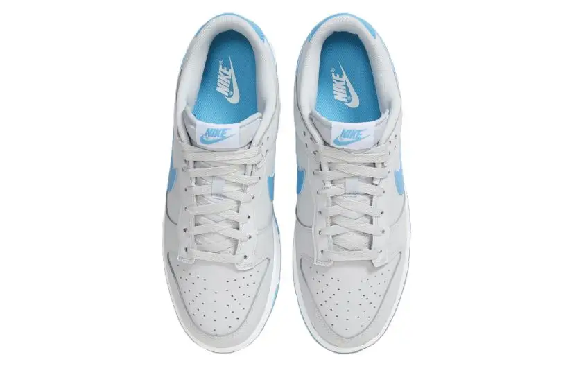 Nike Dunk Low "Pure Platinum/Blue Lightning" Sneakers shoes With Original Box