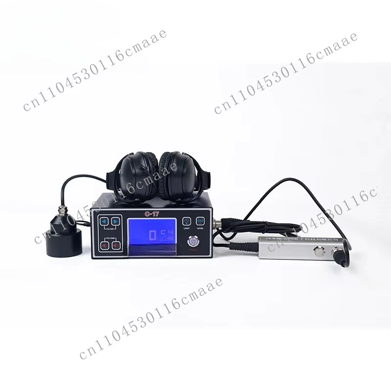 Digital Underground Pipeline Fault Detector LCD Display Water Leaka Noise Detector Continuous Measurement Lithium Battery