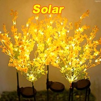 Waterproof Garden Lamp Light Solar LED Flower Rape Blossoms Beautiful Solar Light Gift Party Outdoor Decoration