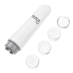 1 Set of 4 in 1 Electric Facial Massager Mini Acupressure Massage Device for Sore Muscles Pain Relief(White)