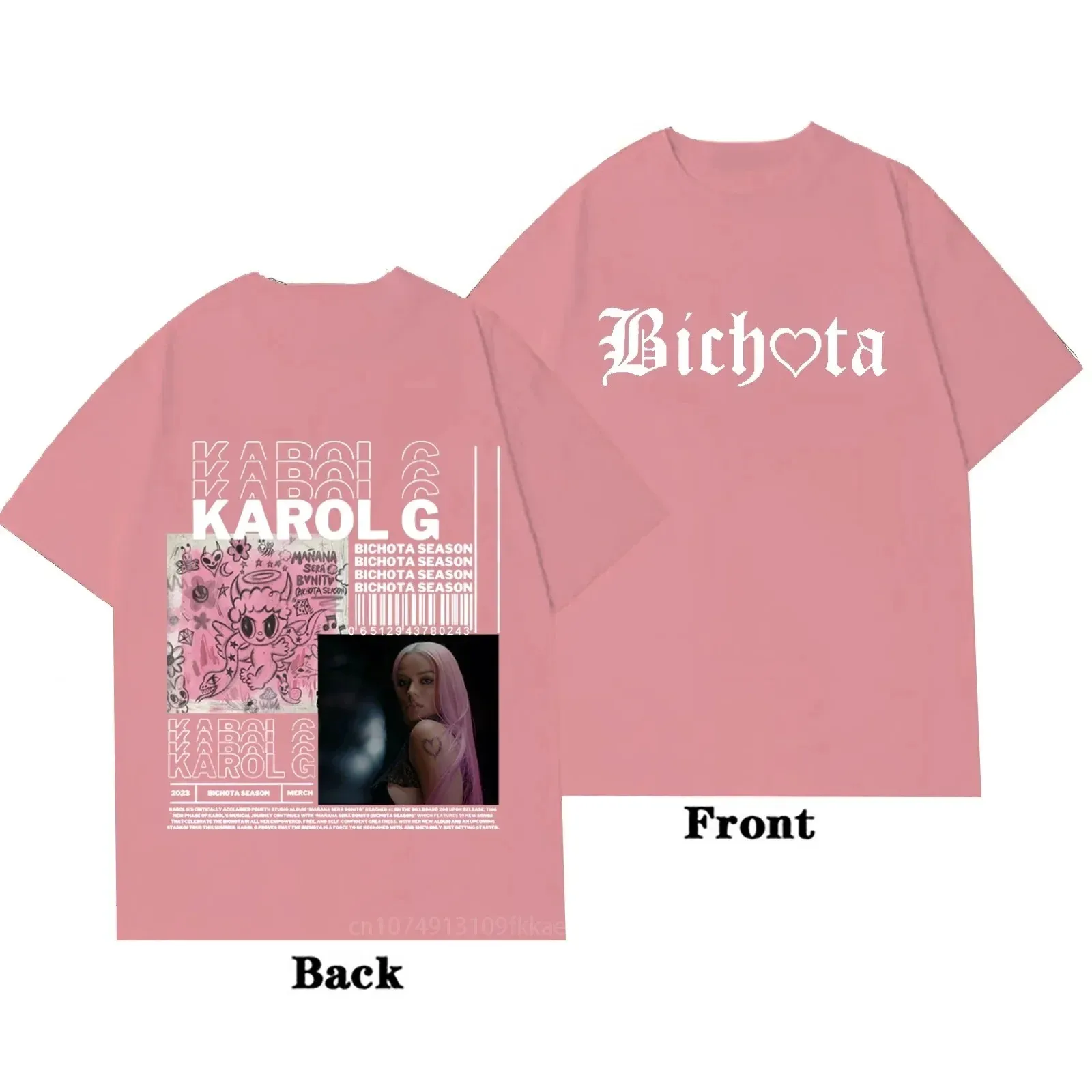 New Fashion 2026 Karol G Music Printed Cotton T-shirt Men's Summer Casual Top Short Sleeve Classic Male Women Tee