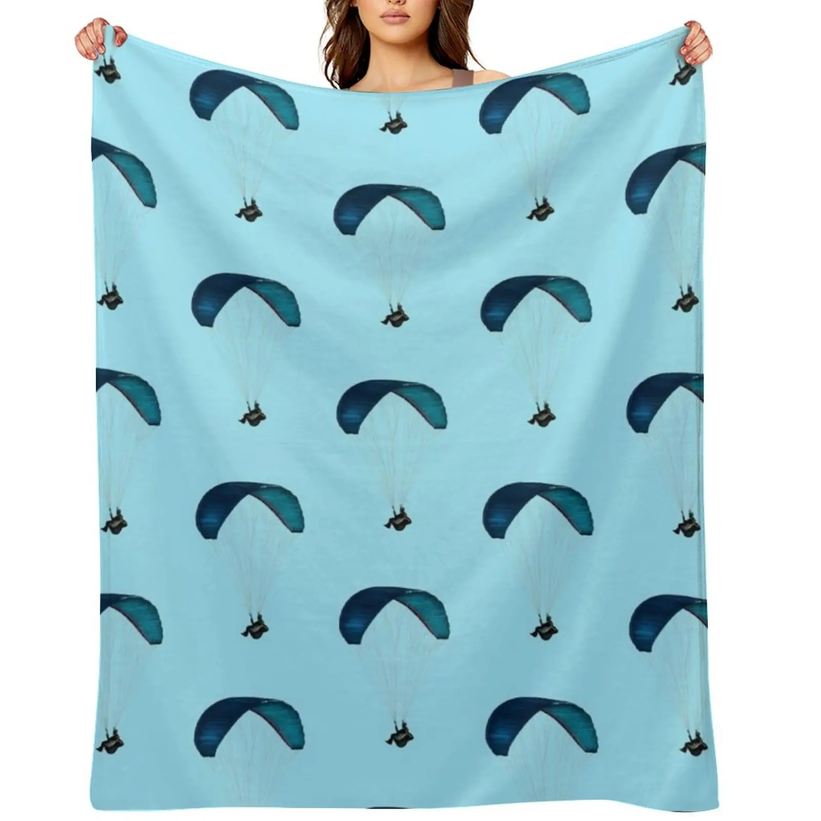 

paraglider Throw Blanket Soft Plush Plaid Bed linens Flannel for babies Blankets