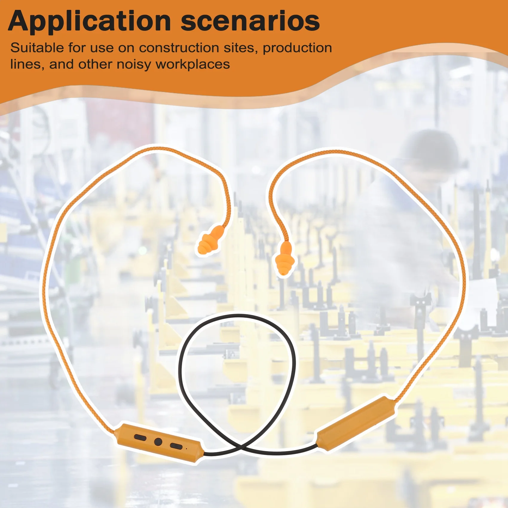 Tampões de ouvido fone de ouvido bluetooth redução de ruído fone de ouvido para trabalho proteção auditiva fábrica construção ambiente barulhento