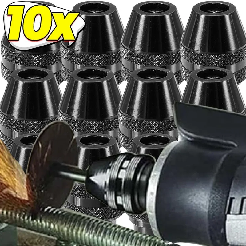 Accessori per adattatori per convertitori per mandrino a cambio rapido universale per utensile rotante di ricambio per mandrino per molatura elettrica multimandrino senza chiave