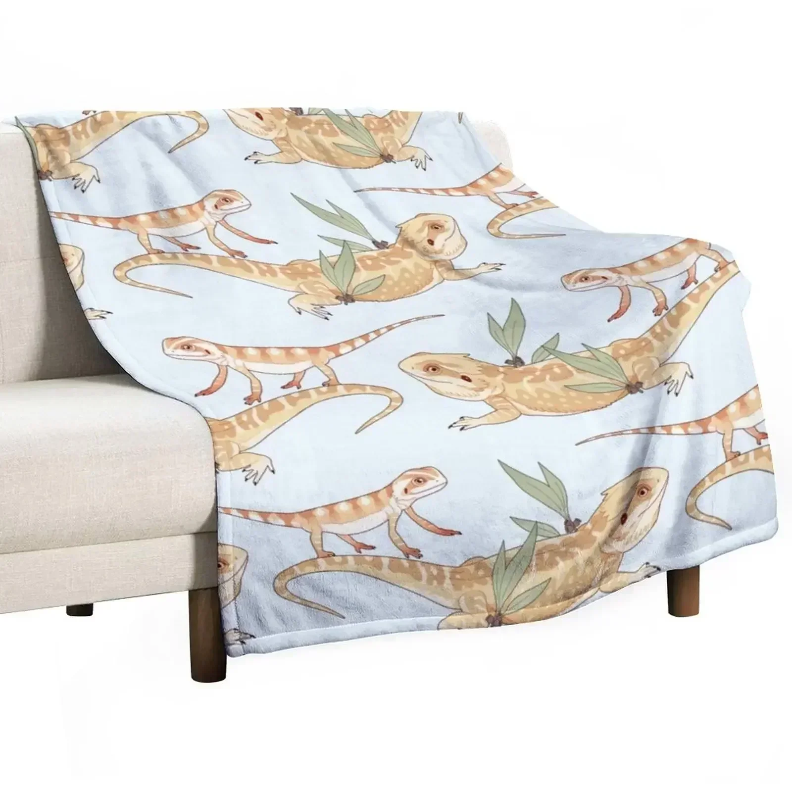 Beardies and Gums Throw Blanket Luxury Designer Blankets For Baby Plaid on the sofa Blankets