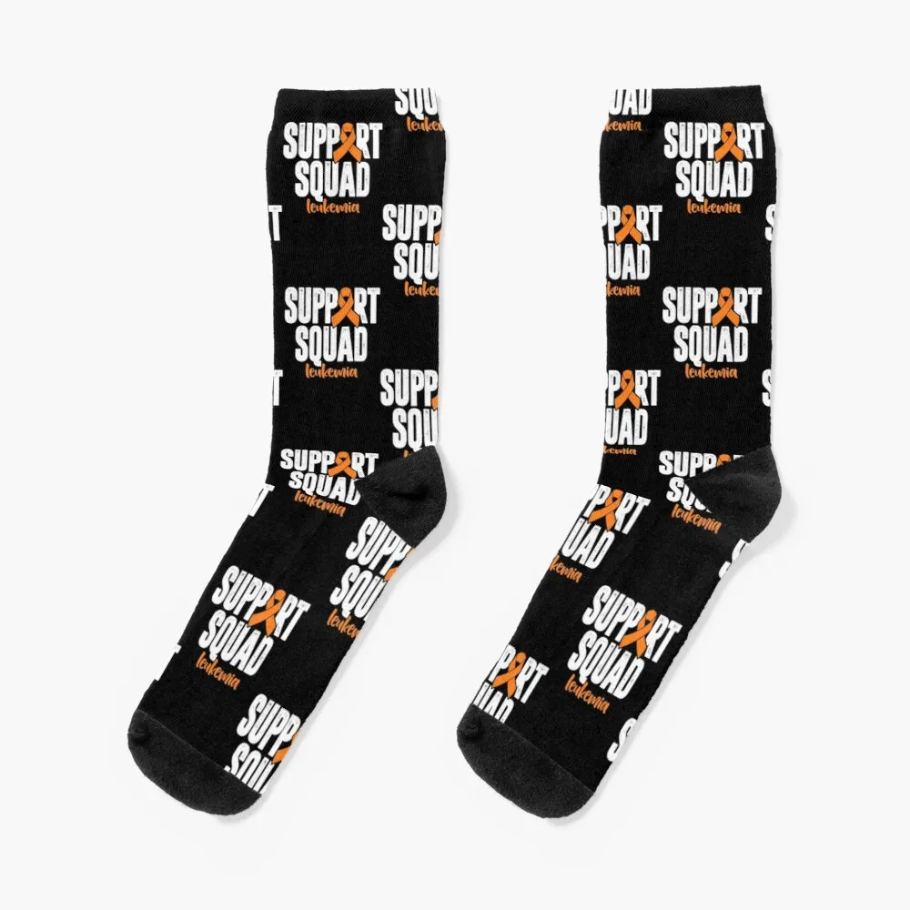 leukemia support squad | leukemia awareness month | leukemia survivor Socks Men Gift