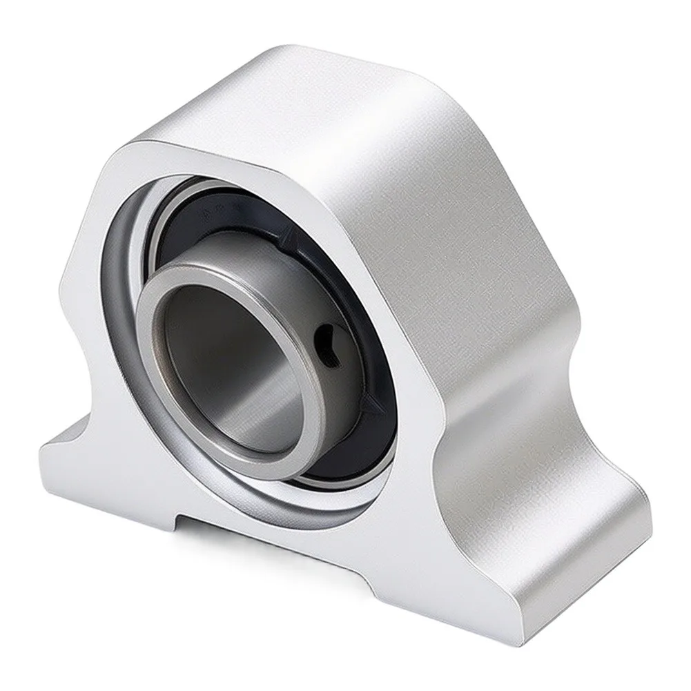 Flange Bearing Housing Vertical Rhombic 25mm ID CNC 6061 Aluminum Alloy Pillow Block For Fitness Equipment Strength Training