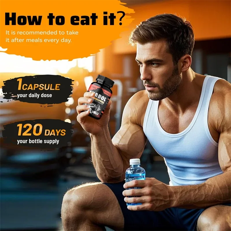 Muscle Builder Capsules - Helps Improve Workout Performance, Muscle Growth and Strengthening, Physical Fitness - Image 5