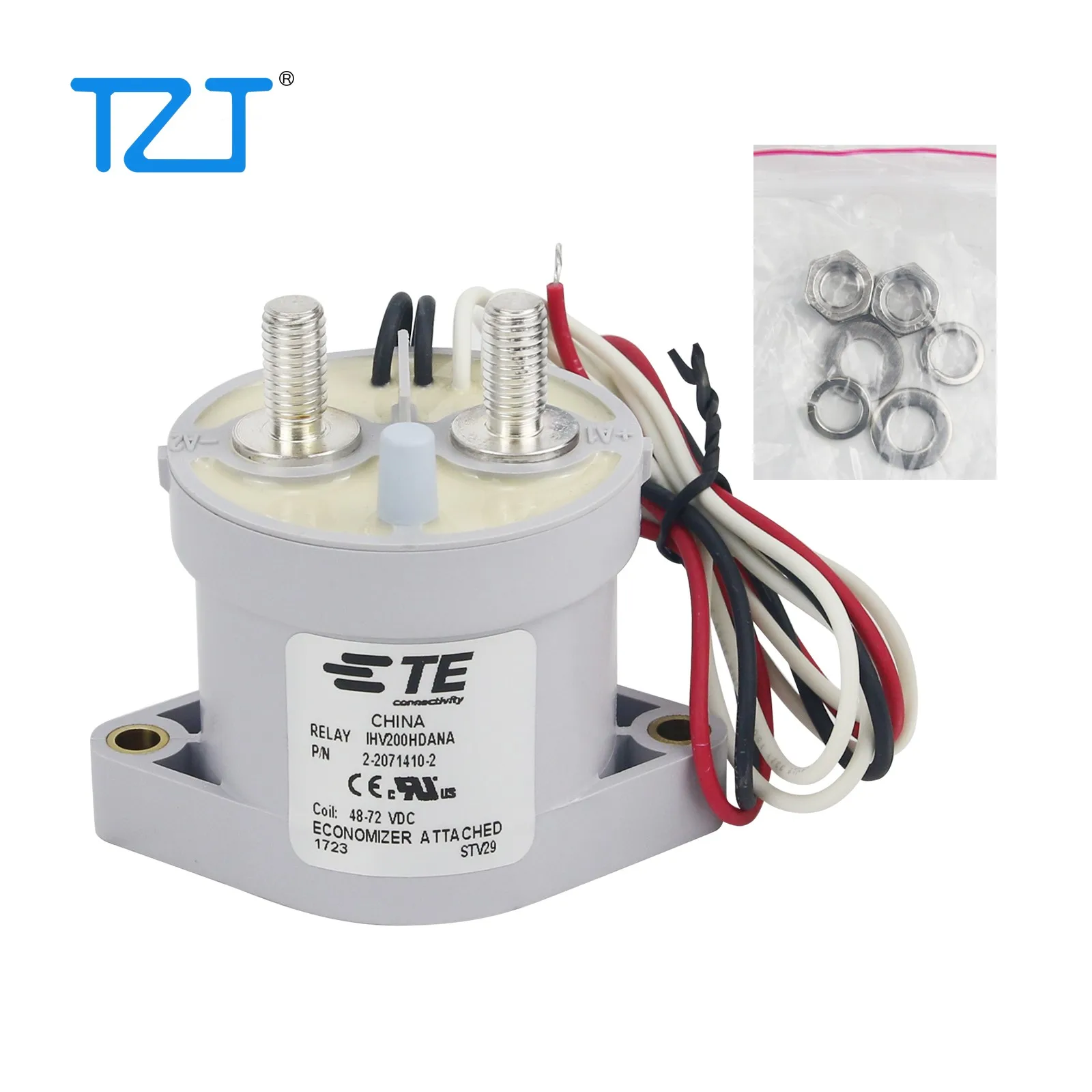 

TZT IHV200HDANA 2-2071410-2 DC Relay Contactor (Replaces EV200ADANA) 48-72VDC Original Quality DC Relay Contactor